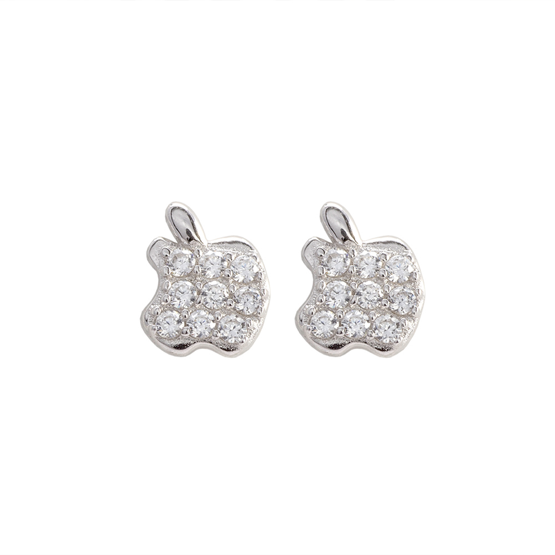Eaten Apple Stud Earrings