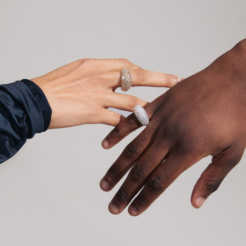 Ring - Focus gold Plated Crystal Ring