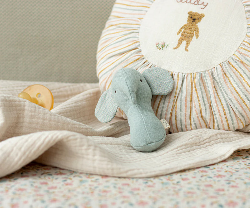 Rattle - Elephant - Lullaby Friends - Light Dusty Blue