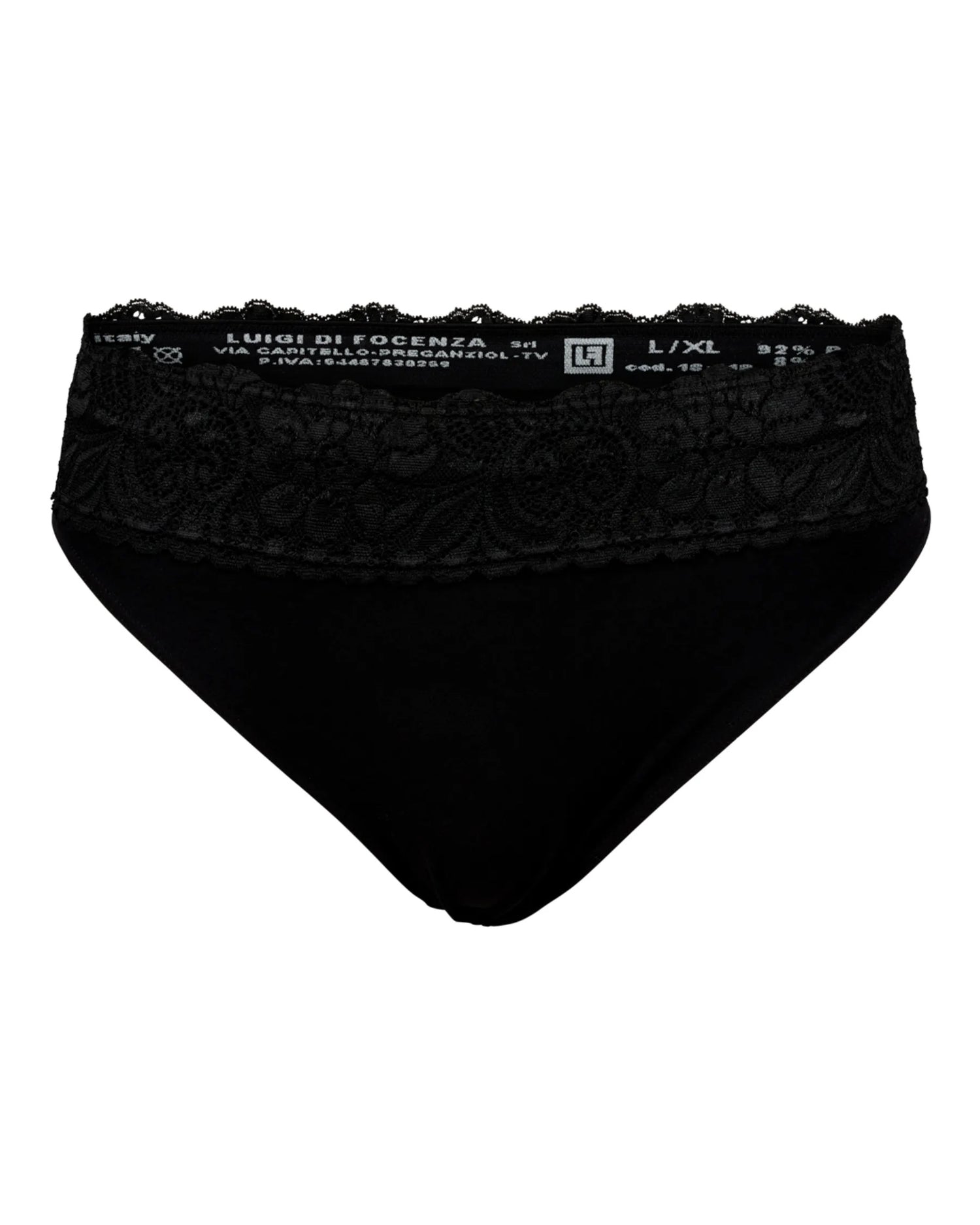 Laura Knickers with lace - Black