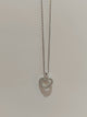 Necklace- Heart - 925 Sterling Silver - Cubic Zirconia
