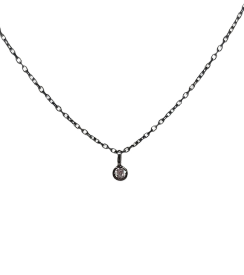 Juleo Jewellery - Single Cubic Zirconia Spectacle Set Necklace - 45cm