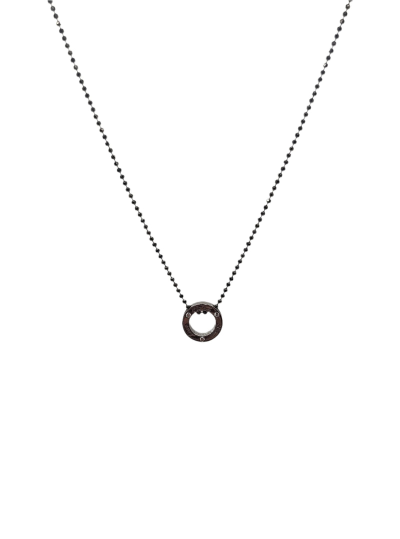 Juleo Jewellery - 'Love Cherish Adore' Necklace - Black Rhodium Plated