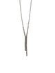 Necklace - Double Strand - 925 Sterling Silver/CZ