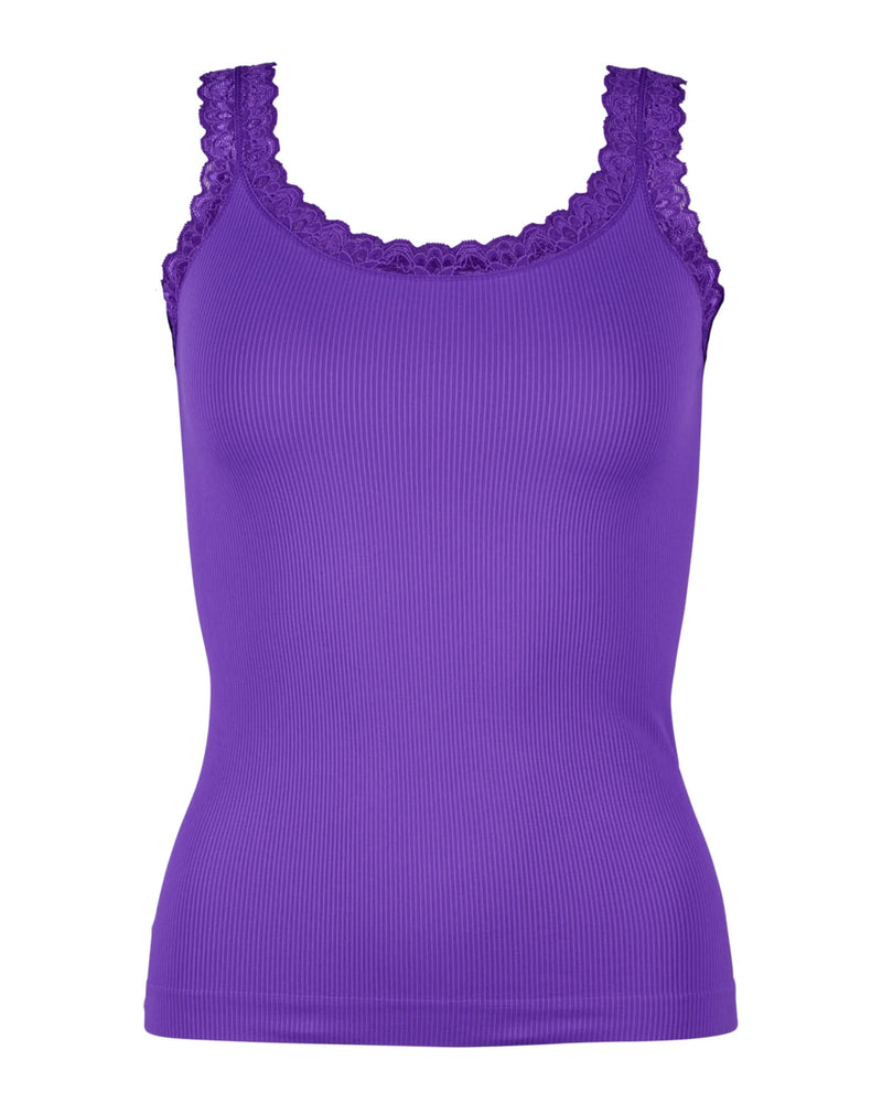 Frida Rib Top - Violet