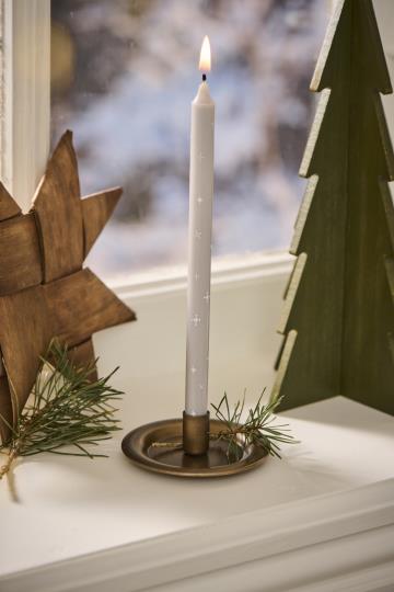 Candle Holder - Metal - Brass Colour