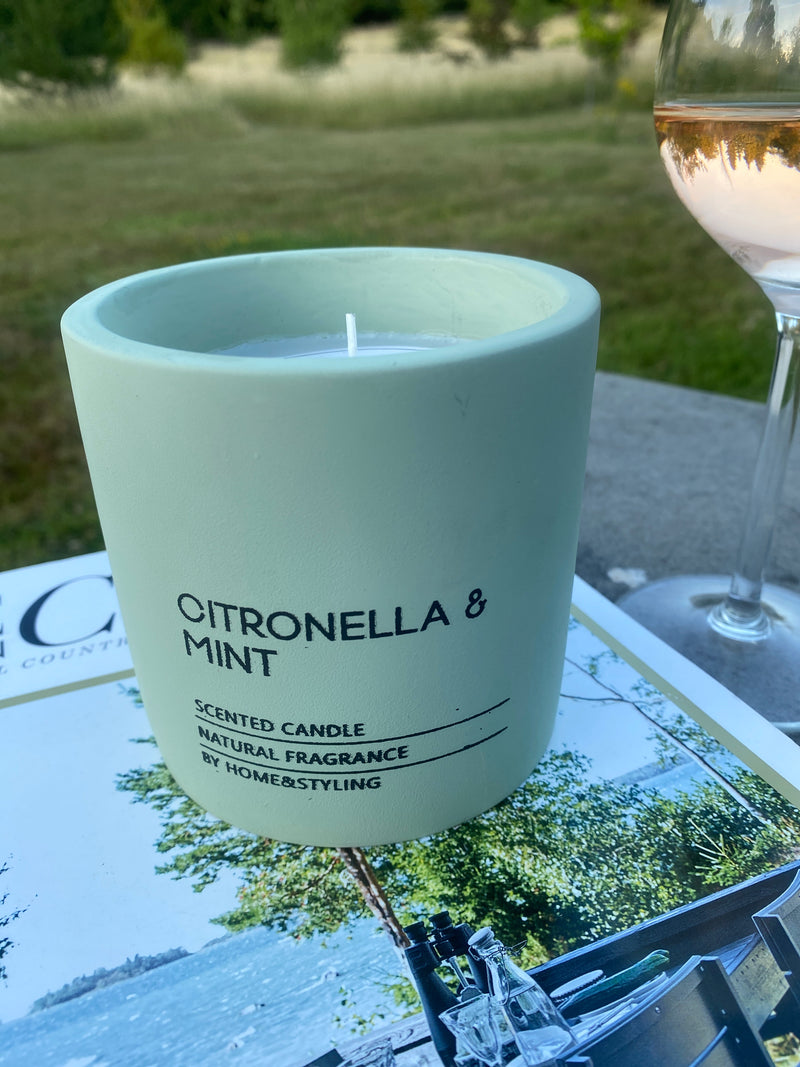 Citronella and Mint Candle - Outdoor