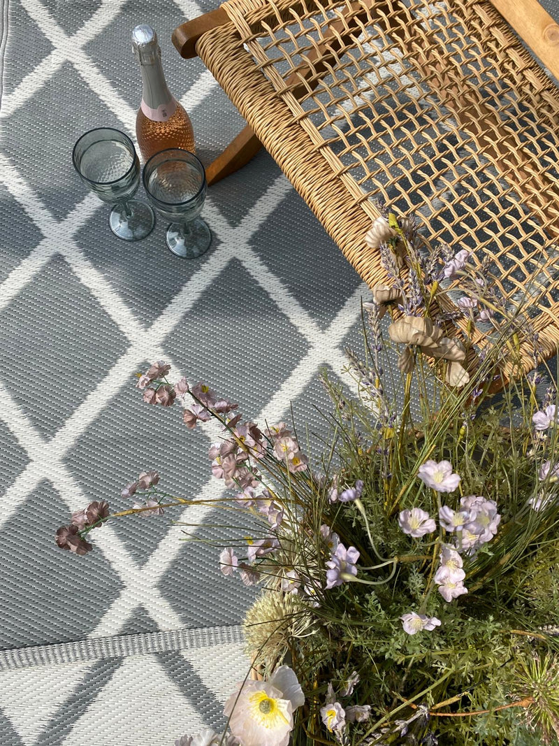 Floor Rug - 120 x 180cm - Outdoor - Grey