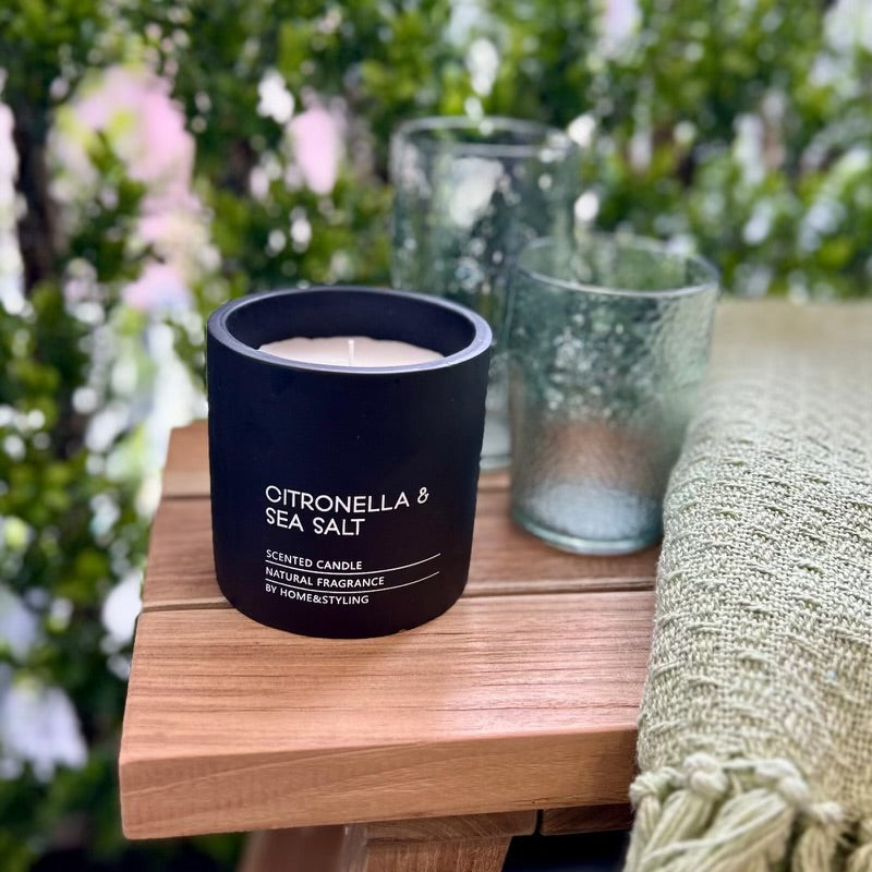 Citronella and Sea Salt Candle - Outdoor