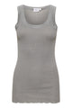 Top - MAYA SZ TANK TOP - Mist Grey Melange - LB