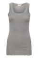 Top - MAYA SZ TANK TOP - Mist Grey Melange