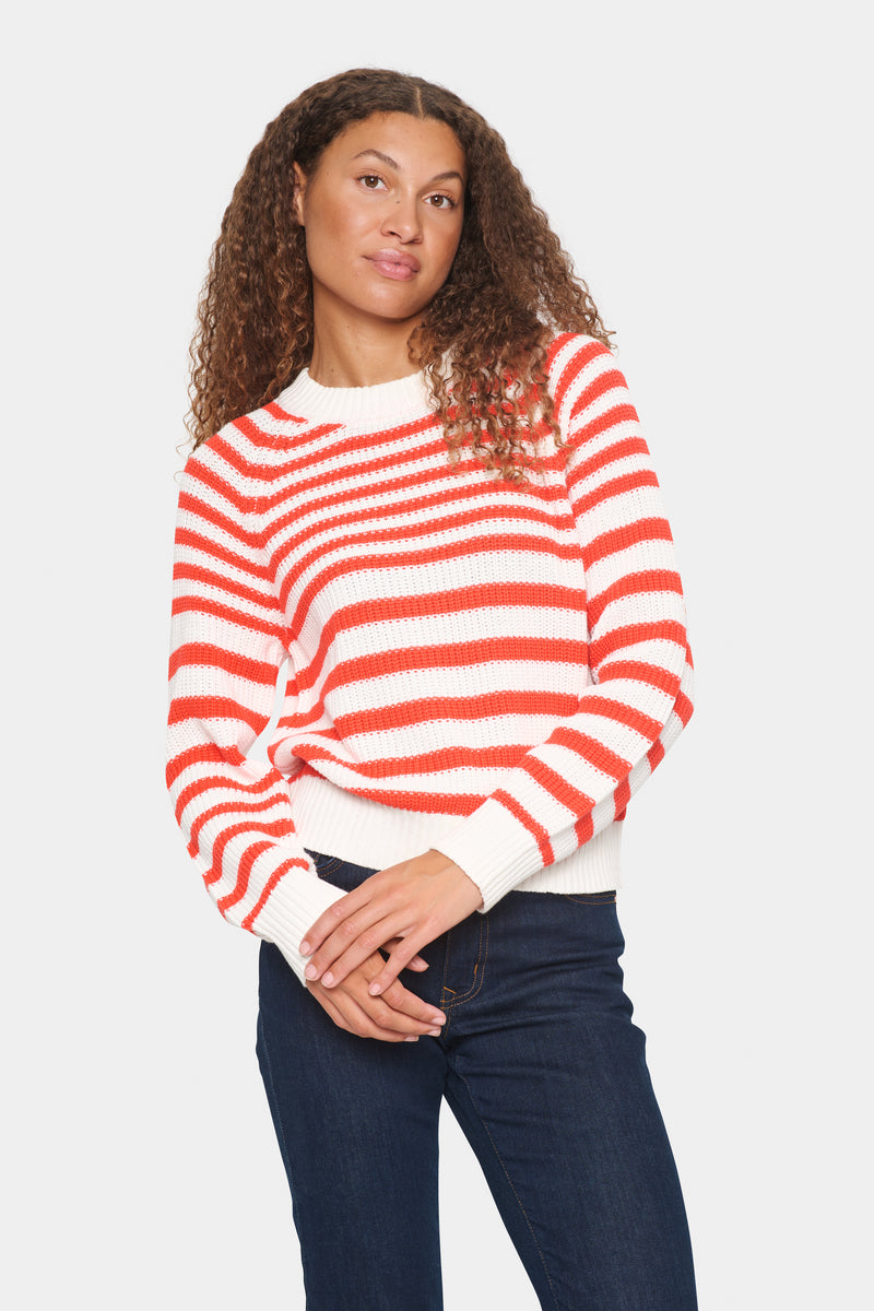 Jumper - IBENMEISZ PULLOVER - Flame Scarlet - LB