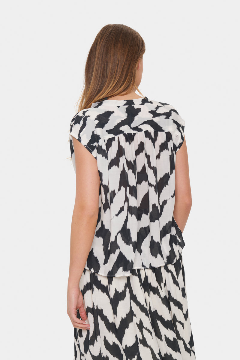 Blouse - KELSIESZ - Black Monochrom