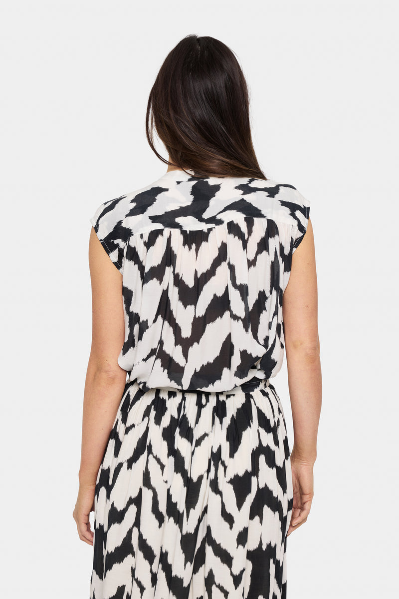 Blouse - KELSIESZ - Black Monochrom