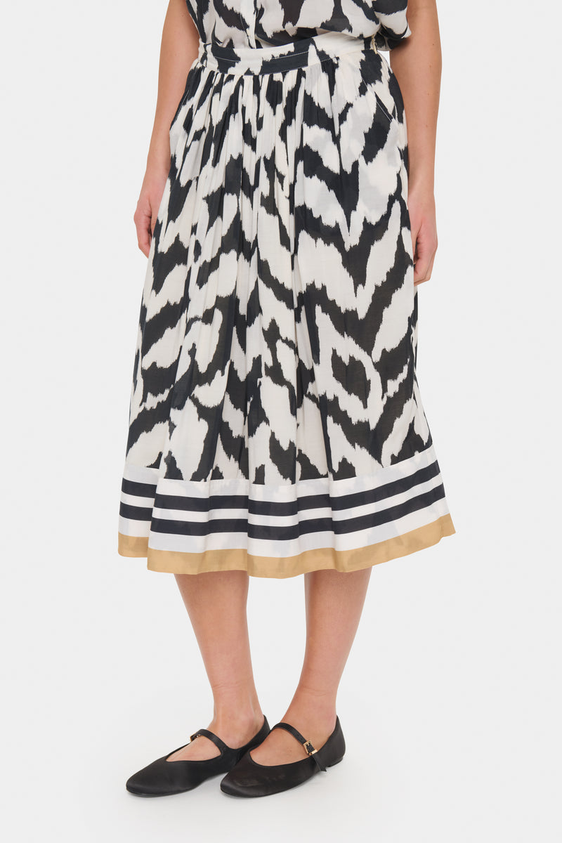Skirt - KELSIESZ SKIRT - Black Monochrom
