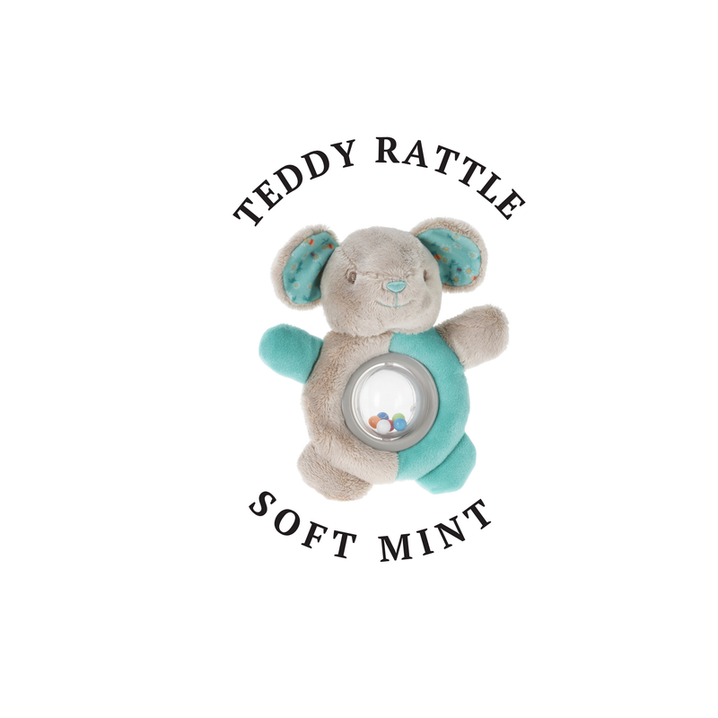 Rattle Lullaby - Teddy - Soft Mint