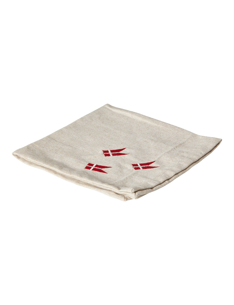 Napkin - Set/4 - Fabric - Danish Flag