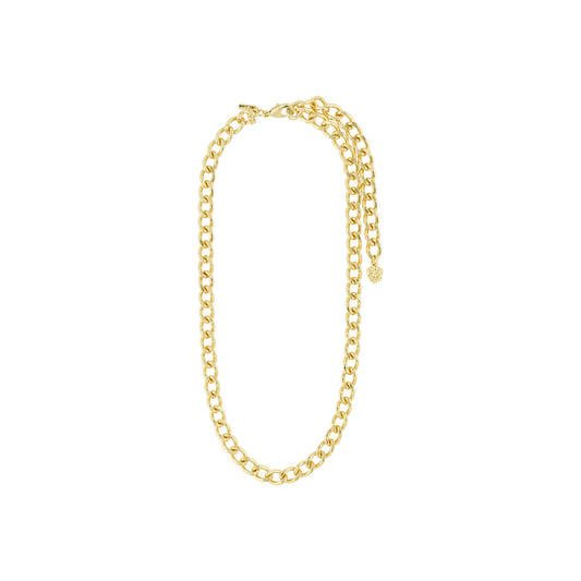 Curb Chain Necklace-Charm