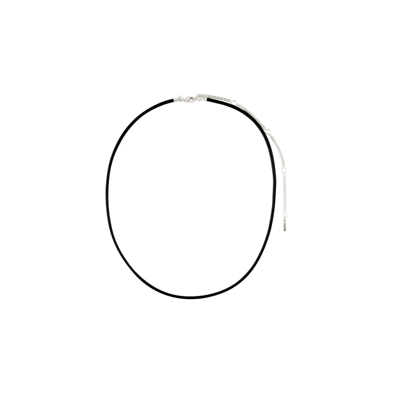 Leather Cord Necklace-Charm