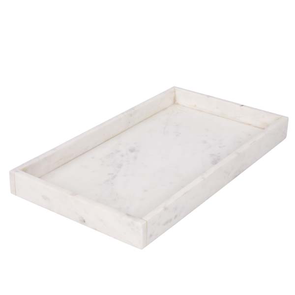 Tray - Marble - White