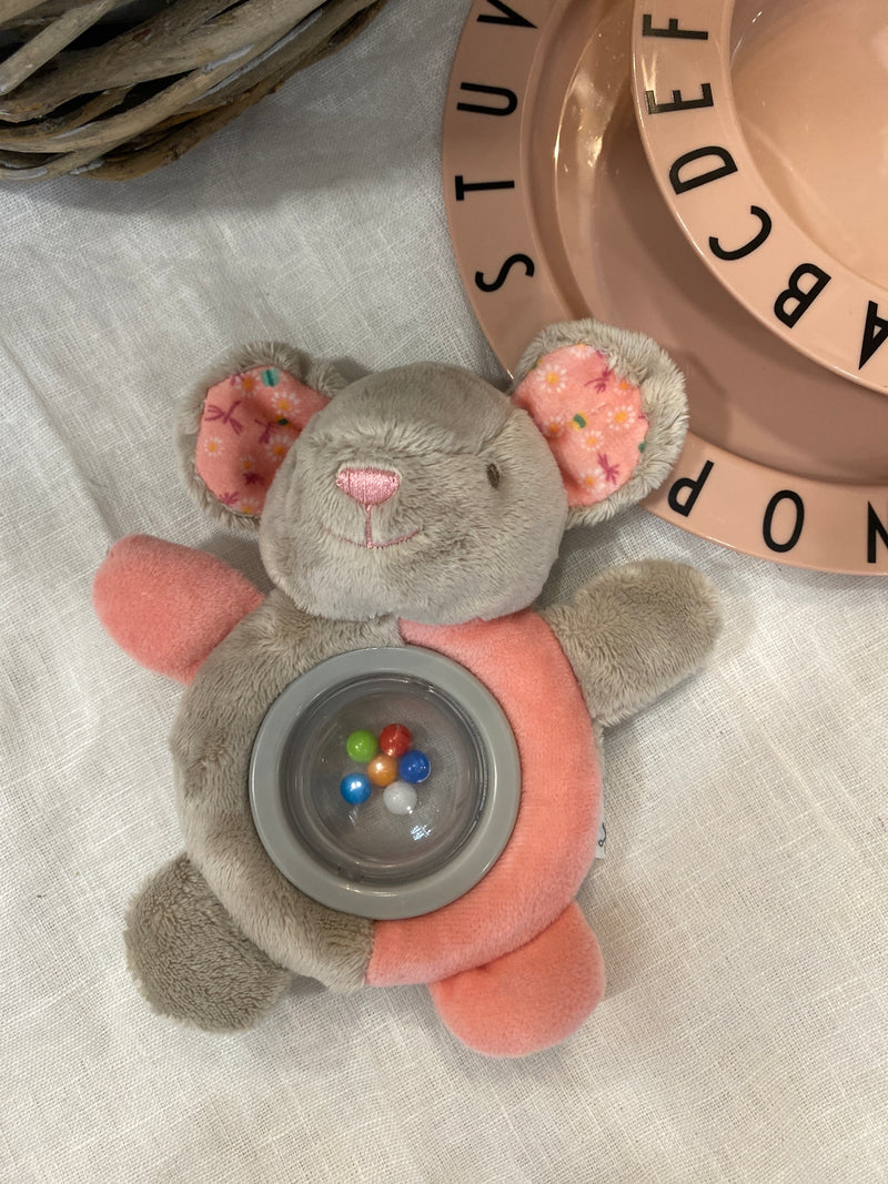 Rattle Lullaby - Teddy - Soft Pink