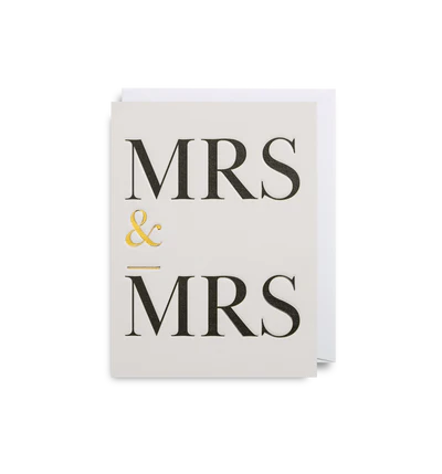 Card - Mrs & Mrs