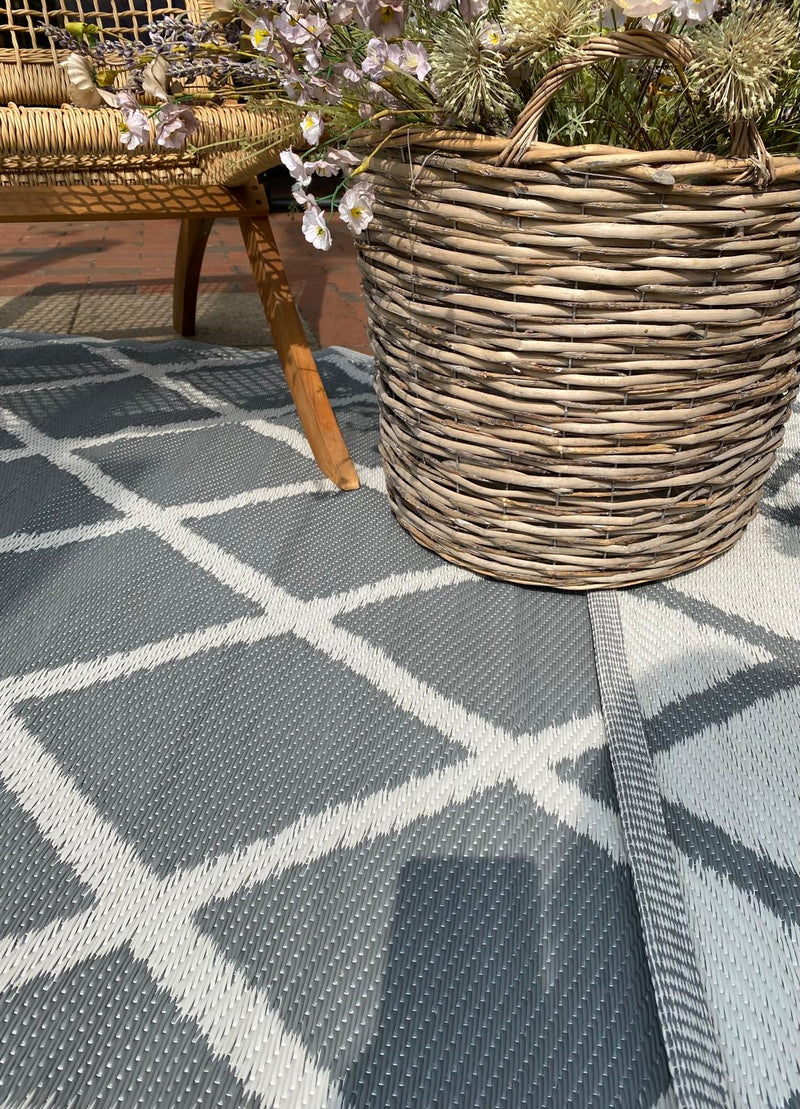 Floor Rug - 120 x 180cm - Outdoor - Grey