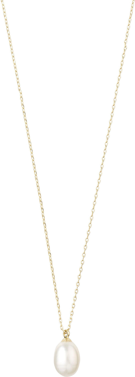 Gold Pearl Necklace-Eila