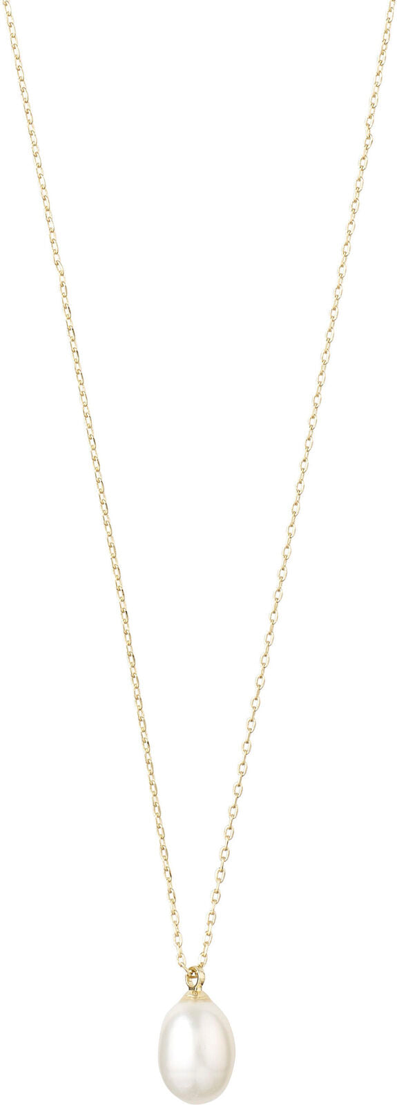 Gold Pearl Necklace-Eila