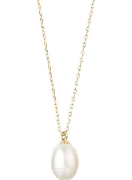 Gold Pearl Necklace-Eila