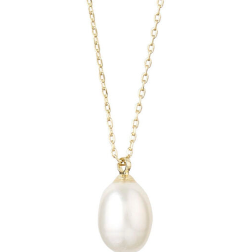 Gold Pearl Necklace-Eila