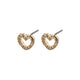 Crystal Heart Stud-Edie