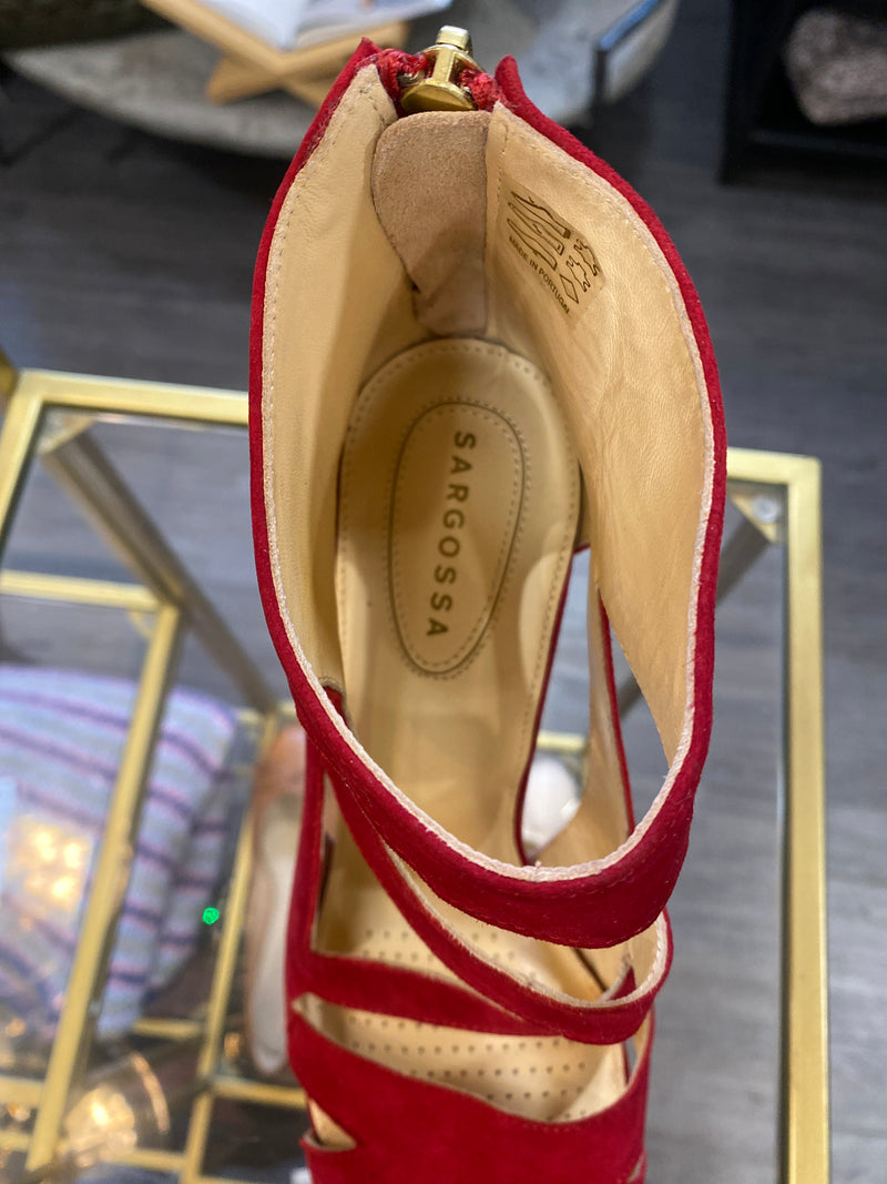 Sandal - DARE - Suede - Red