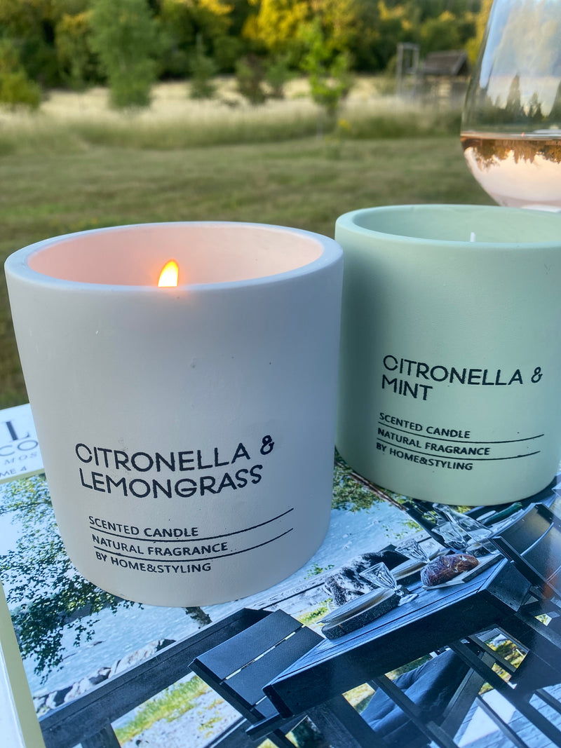 Citronella and Lemongrass Candle - Outdoor