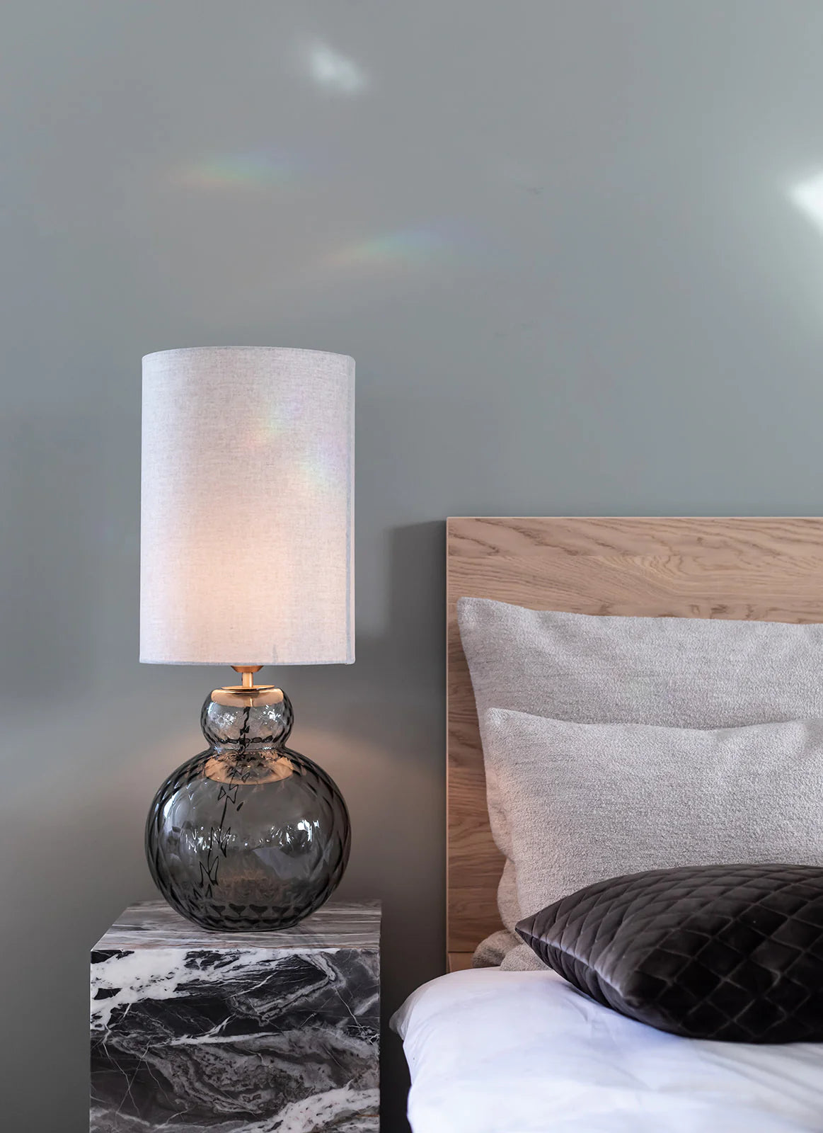 Lily Table Lamp - Grey