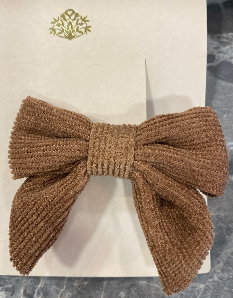 Hair Clip - Bow - Chocolate