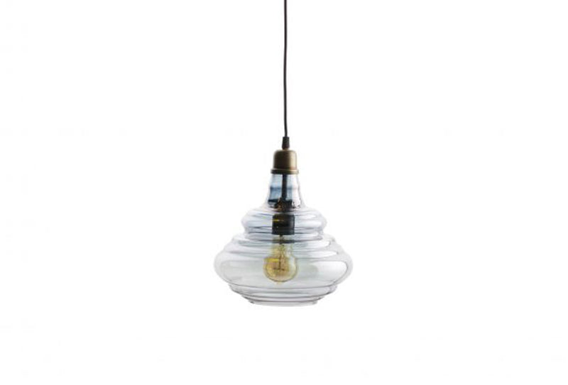 Lamp - Antique Brass - Glass
