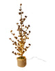 Christmas Tree - Faux- With Cones - LED/Adaptor - 120cm