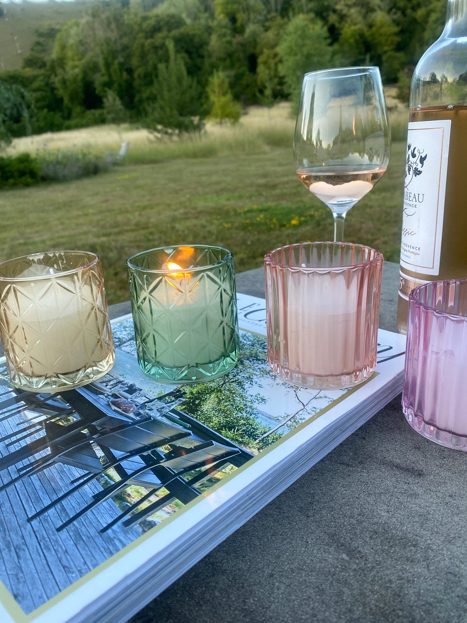 Citronella Candle - Amber Glass - Outdoor