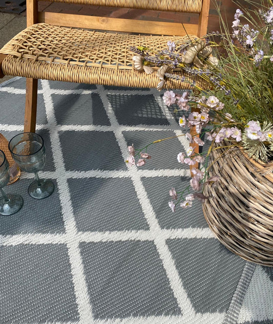 Floor Rug - 120 x 180cm - Outdoor - Grey