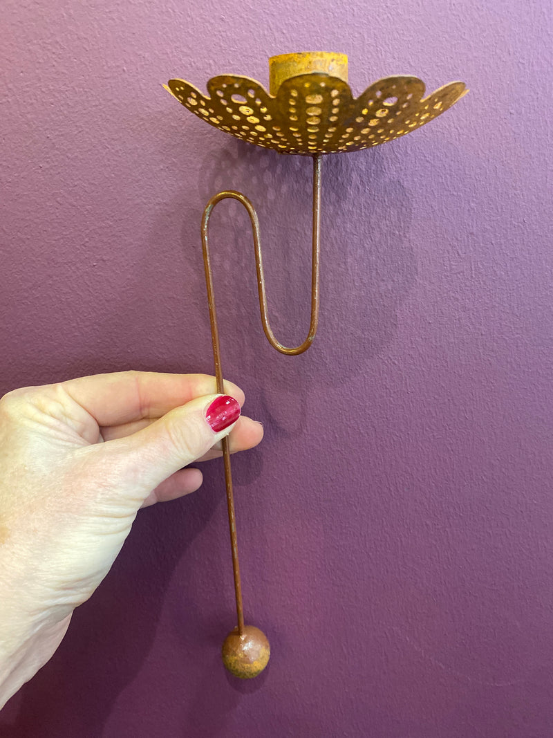 Candle Holder - Christmas Tree - Rusty Metal