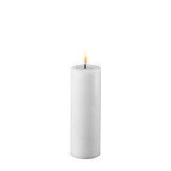 LED Candle - White - 5cm x 15cm