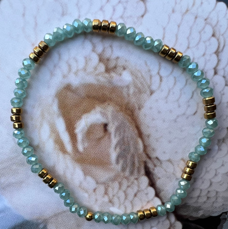 Bracelet - AYA - Aqua - Matt