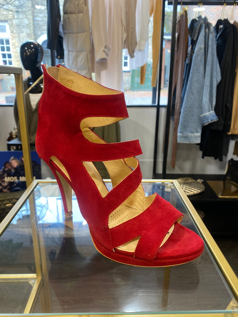 Sandal - DARE - Suede - Red