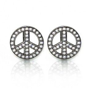 Juleo Jewellery - Statement Peace Sign Stud Earring