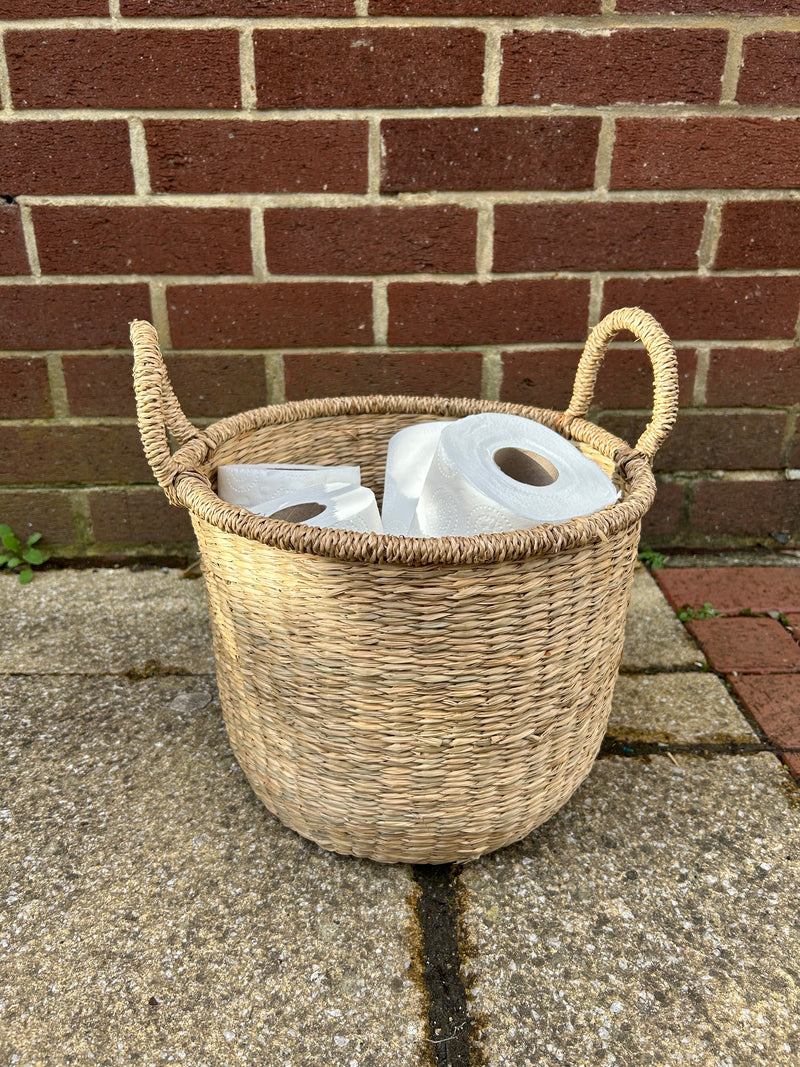 Basket With Handle - Seagrass