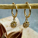 Violet - Dangly Earrings - 925 Sterling Silver - Gold plated