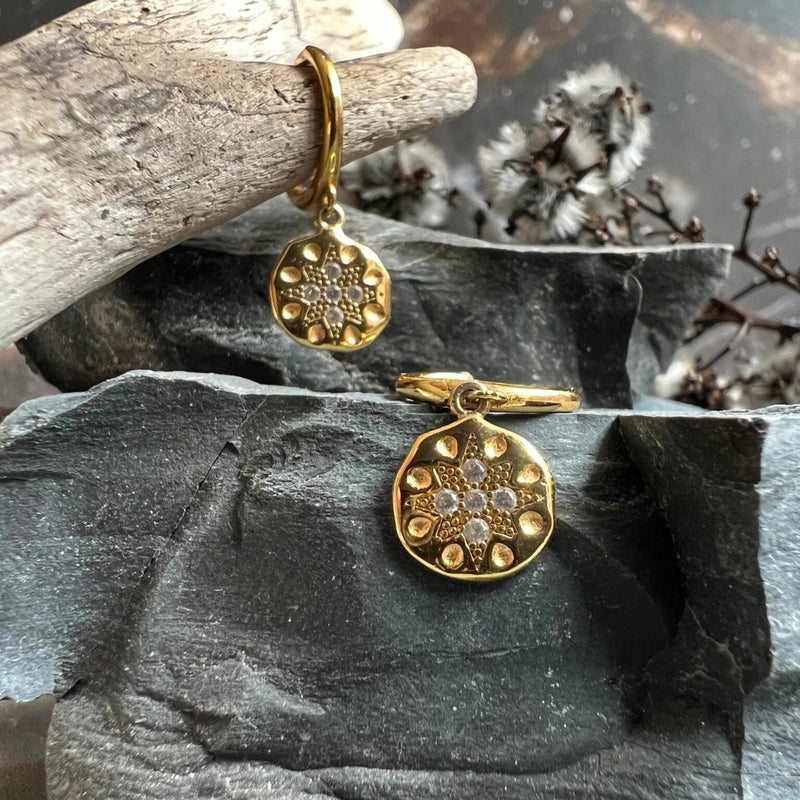 GRACE- Earrings 925 Sterling Silver - Gold plated