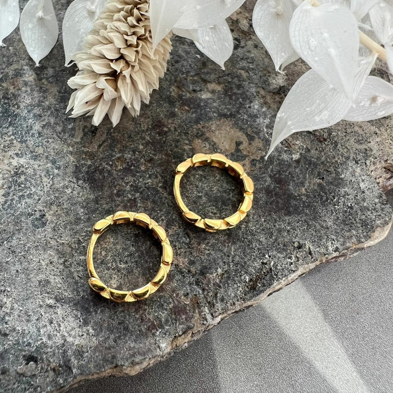 LINDA- Earrings 925 Sterling Silver - Gold plated