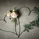 Heart Decoration - Metal - Black - Small